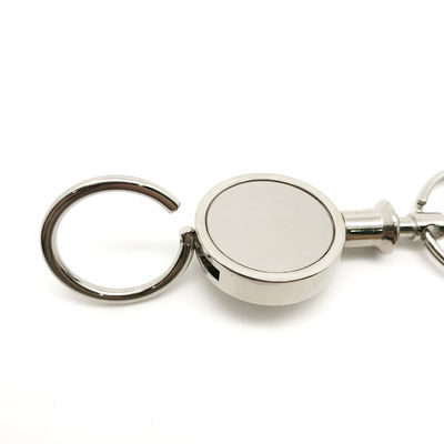 Gümüş Logo Özel Logo Metal Anahtar Çubuğu Sahibi