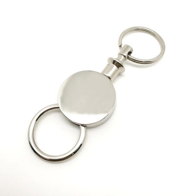 Gümüş Logo Özel Logo Metal Anahtar Çubuğu Sahibi