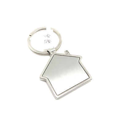 OEM Çinko Alaşım Anahtar halkaları 44x75x6mm Gümüş Renkli