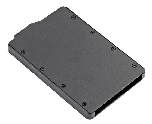 RFID Kredi Kartı Cüzdan Klasik PU / Alüminyum Dikişli Organizer