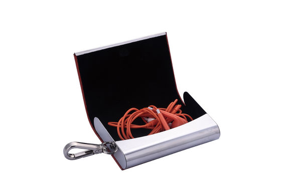 Slim Metal ve PU Snap Closure Card Holder Organizer