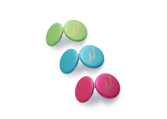 Macaron Promosyon Kozmetik Cep Aynası PU Kompakt Çanta Aynaları