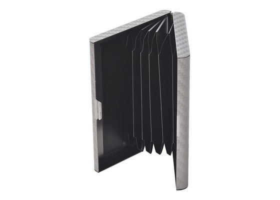 Karbon Fiber Metal Deri Kredi Kartı Cüzdanlık Dikdörtgen Hatıra Hediyesi
