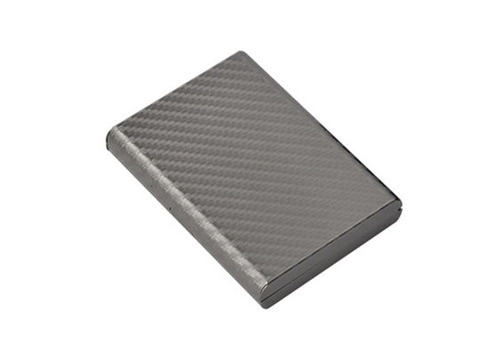 Karbon Fiber Metal Deri Kredi Kartı Cüzdanlık Dikdörtgen Hatıra Hediyesi