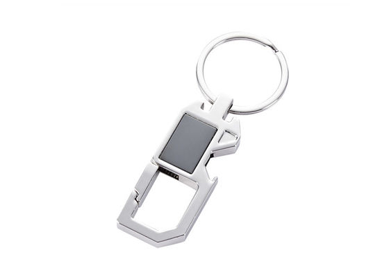 Çok İşlevli Gümüş Metal Anahtarlık Anahtarlık Şişe Açacağı