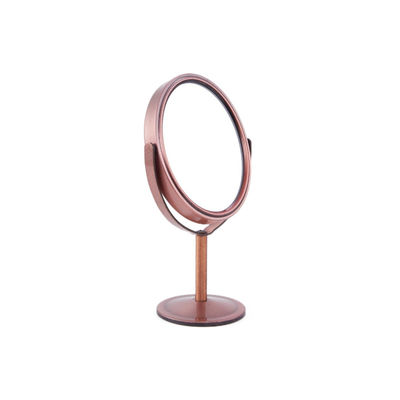 İyi fiyat 360 derece dönen masa, iki taraflı 1X/2X büyütme ile Vanity Makeup Mirror Stand çevrimiçi