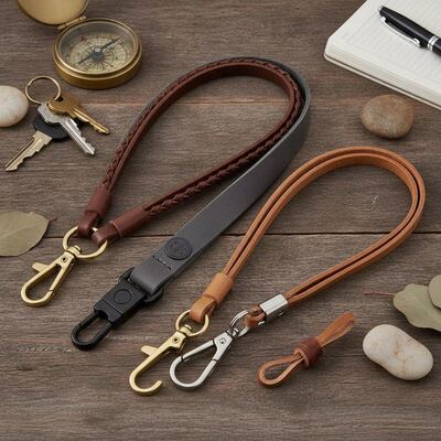 İyi fiyat Anahtarlar Organizasyon ve Dekorasyon Deri Anahtar Lanyards 40 46 5mm Yumuşak Deri Malzemesi Pratik Tasarım Günlük için Mükemmel çevrimiçi