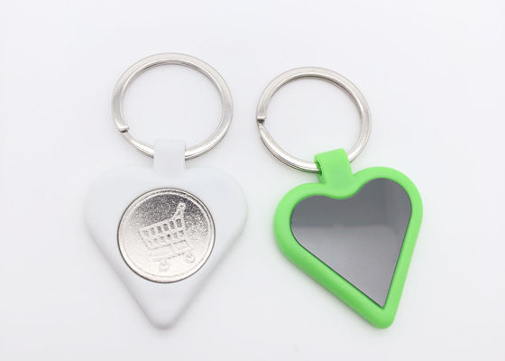 İyi fiyat Plastik Nikel Kaplama Sevimli Metal Anahtarlık 35mm Kalp Şeklinde Anahtarlık çevrimiçi