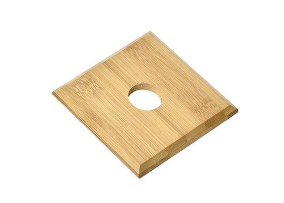 İyi fiyat UV Baskı Kare Ahşap Bardak 10x 1cm Bambu İçecek Altlığı çevrimiçi